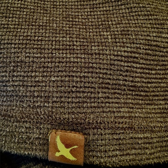Eddie Bauer Waffle Knit Crewneck Charcoal Grey 2XL - Picture 6 of 8